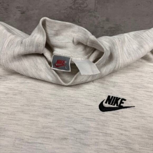Vintage Nike Mock Neck Gray Sweatshirt - Picture 3 of 5